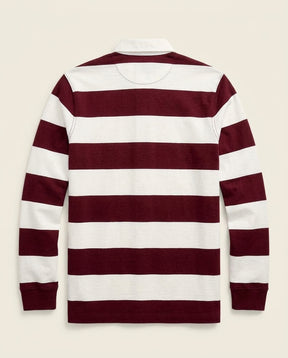 RL Signature Rugby Jersey Classic - Burgundy + White - view 2