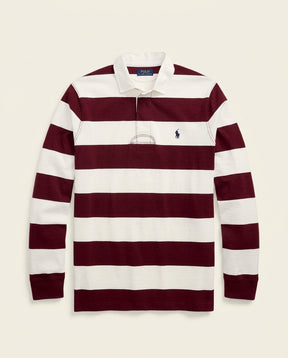 RL Signature Rugby Jersey Classic - Burgundy + White