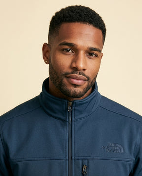 TNF Apex Flex Soft Shell Jacket - Navy Blue - view 4