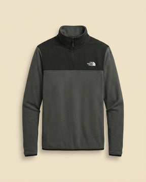 TNF Glacier Quarter-Zip Fleece - Dark Grey + Black