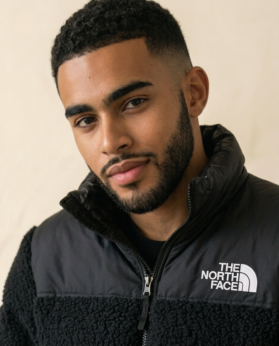 TNF Nuptse Sherpa Puffer Jacket - Black - view 4