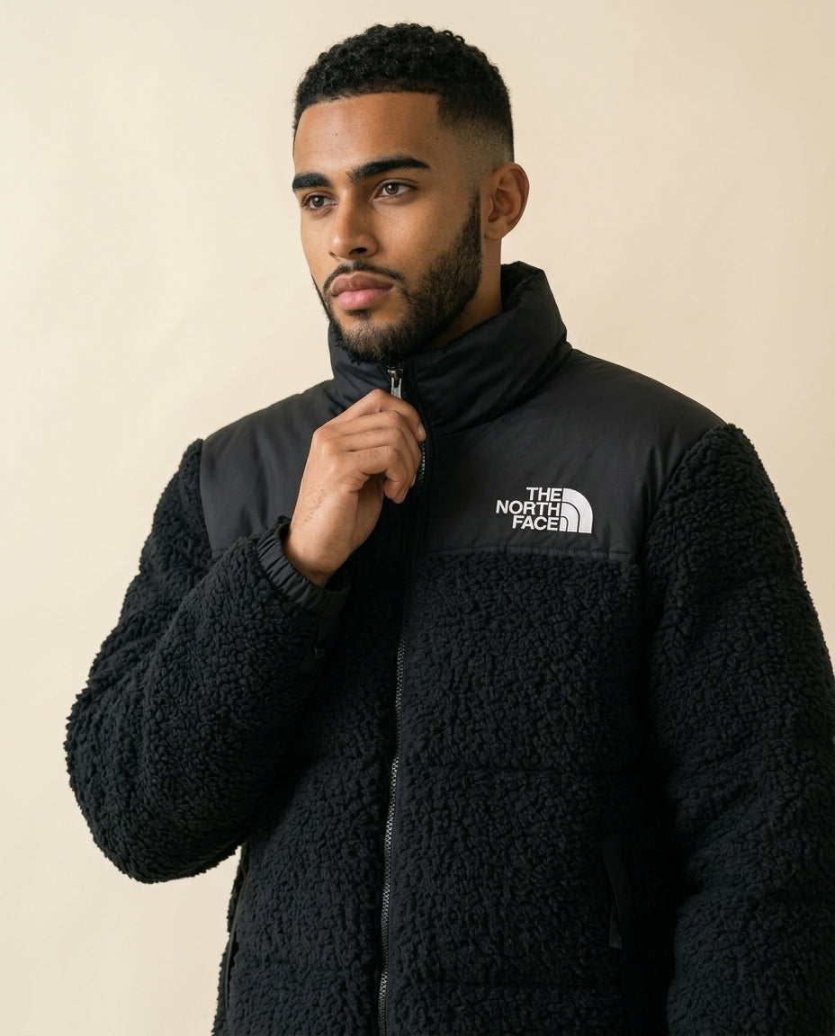 TNF Nuptse Sherpa Puffer Jacket - Black - view 2