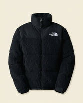 TNF Nuptse Sherpa Puffer Jacket - Black