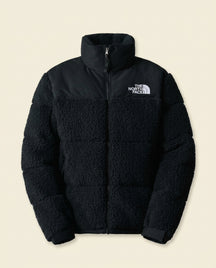 TNF Nuptse Sherpa Puffer Jacket - Black