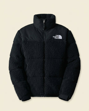 TNF Nuptse Sherpa Puffer Jacket - Black