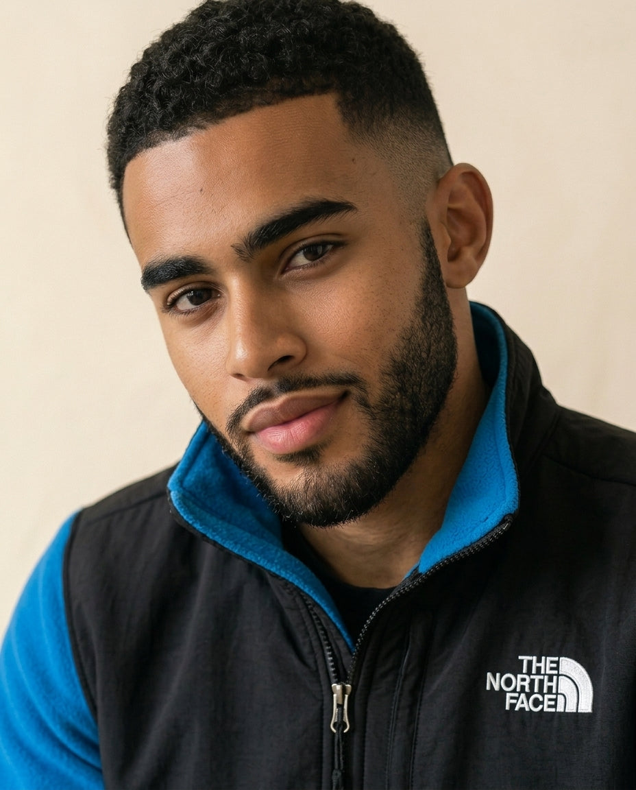 TNF Denali Fleece Jacket - Blue + Black - view 4