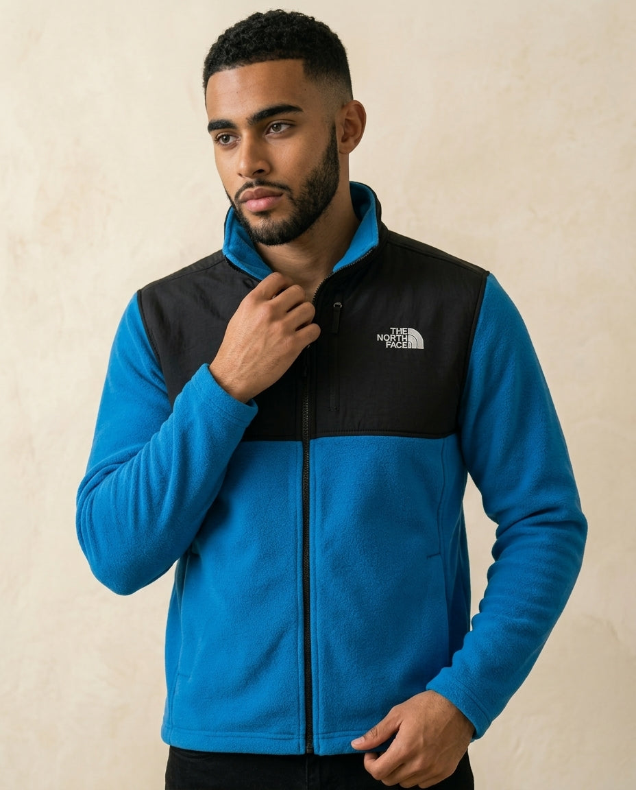 TNF Denali Fleece Jacket - Blue + Black - view 2