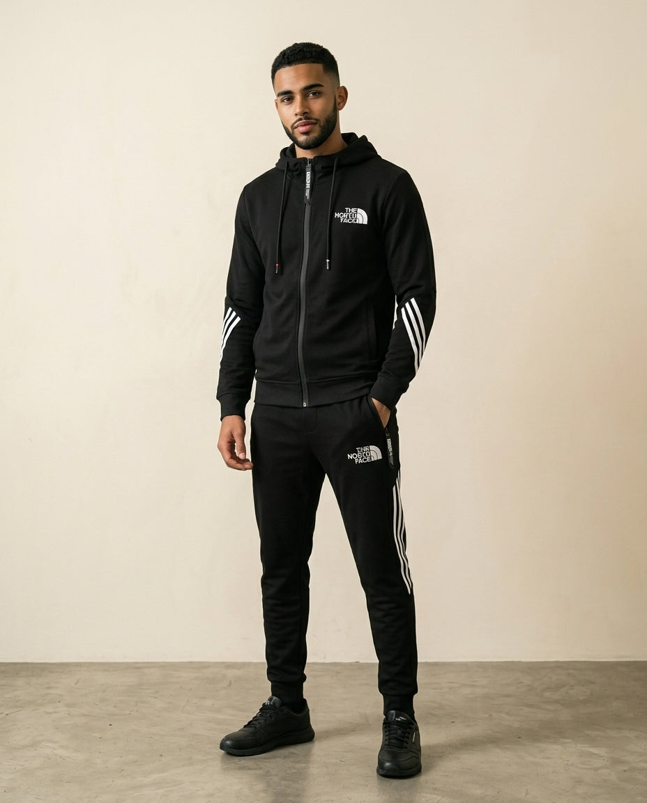 TNF Signature Tracksuit Set - Black + White - view 3