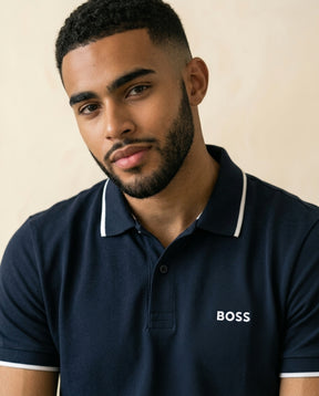BS Paddy Polo Slim Cotton - Navy Blue - view 4