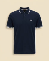BS Paddy Polo Slim Cotton - Navy Blue