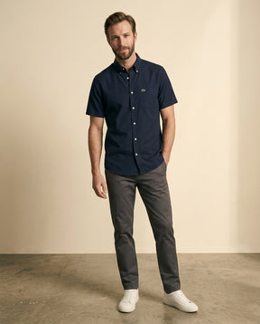 LC Oxford Short Sleeve Shirt - Navy Blue - view 3