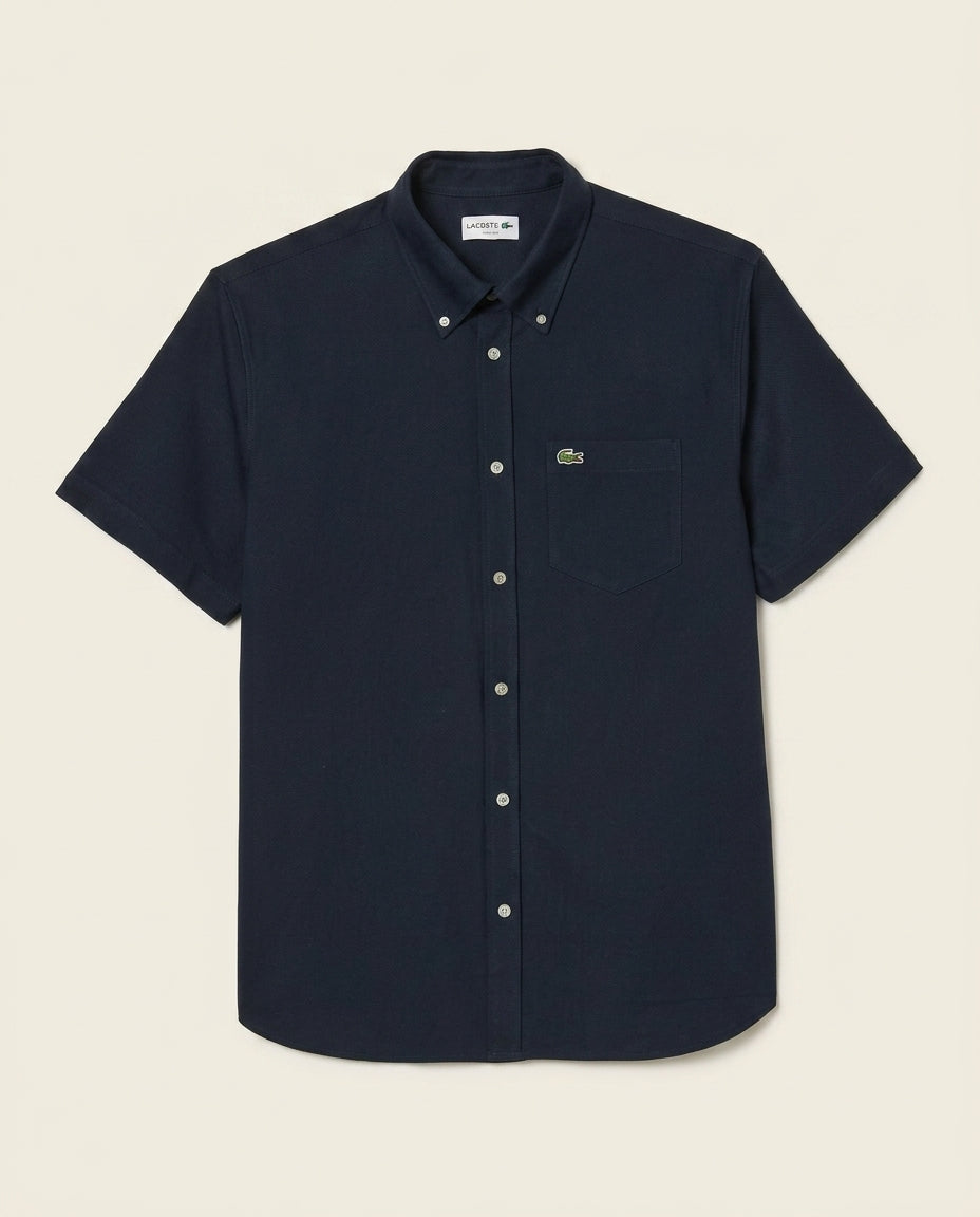 LC Oxford Short Sleeve Shirt - Navy Blue