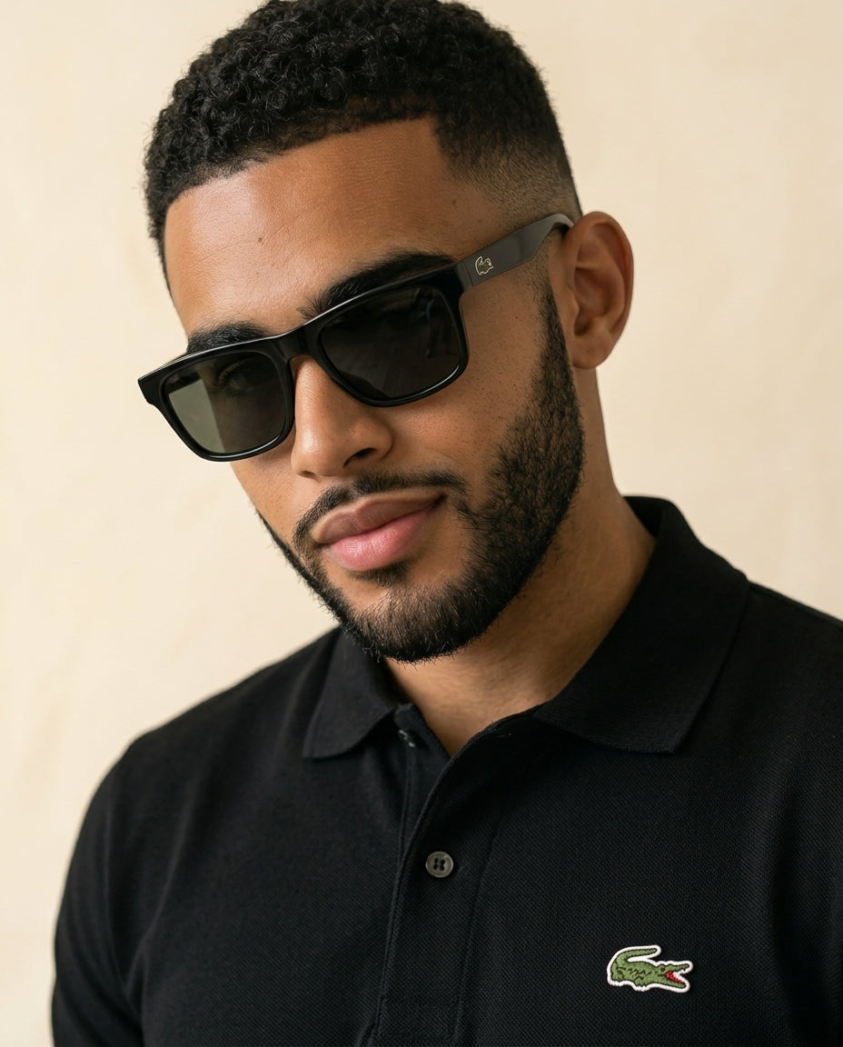 LC Classic Piqué Polo Noir - Black - view 4