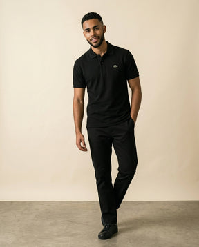LC Classic Piqué Polo Noir - Black - view 3