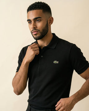 LC Classic Piqué Polo Noir - Black - view 2