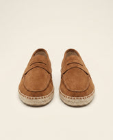 Suede Espadrille Loafer Tan - Tan