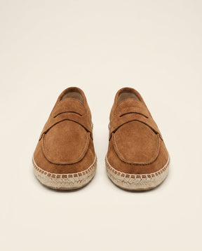 Suede Espadrille Loafer Tan - Tan