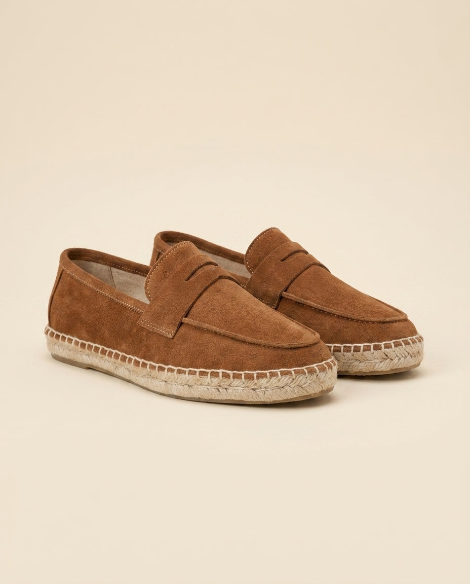 Suede Espadrille Loafer Tan - Tan - view 2