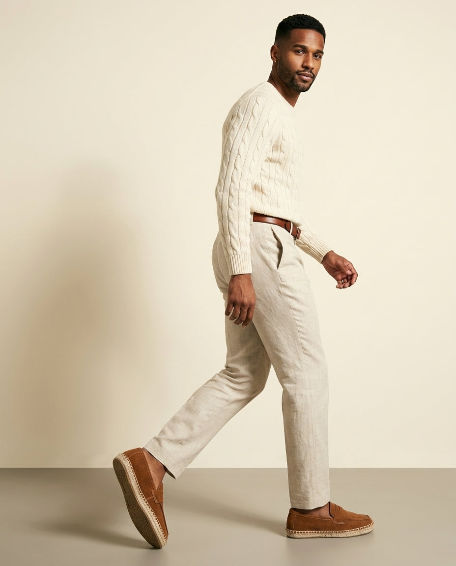 Suede Espadrille Loafer Tan - Tan - view 4