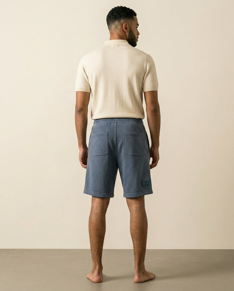 LC Paris Fleece Shorts Steel Blue - Steel Blue - view 4