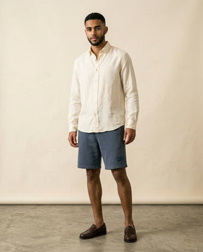 LC Paris Fleece Shorts Steel Blue - Steel Blue - view 3