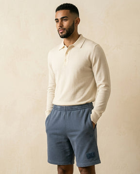 LC Paris Fleece Shorts Steel Blue - Steel Blue - view 2