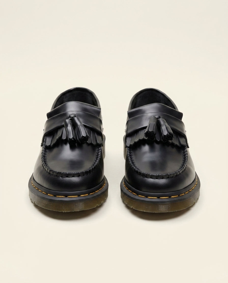 Leather Tassel Loafer Black - Black - view 2