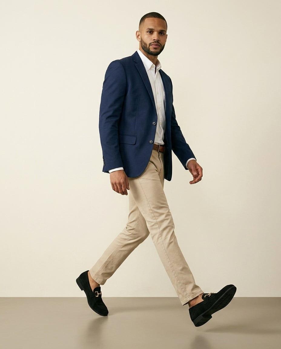 Suede Horsebit Loafer Black - Black - view 4