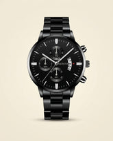 GV Classic Chronograph All Black Watch - All Black