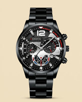GV Prestige Sport Chronograph Black Red - Black + Red