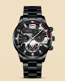 GV Prestige Sport Chronograph Black Red - Black + Red