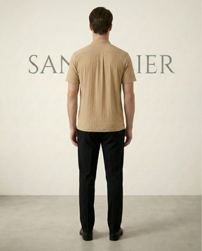Mandarin Collar Shirt Soft Structure