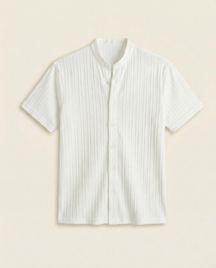 Mandarin Collar Shirt Soft Structure
