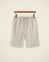 Short Masculino de Linho Old Money Milford Bege 