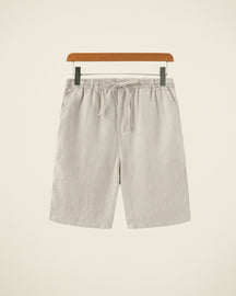 Short Masculino de Linho Old Money Milford Bege 