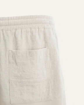 Short Masculino de Linho Old Money Milford Bege