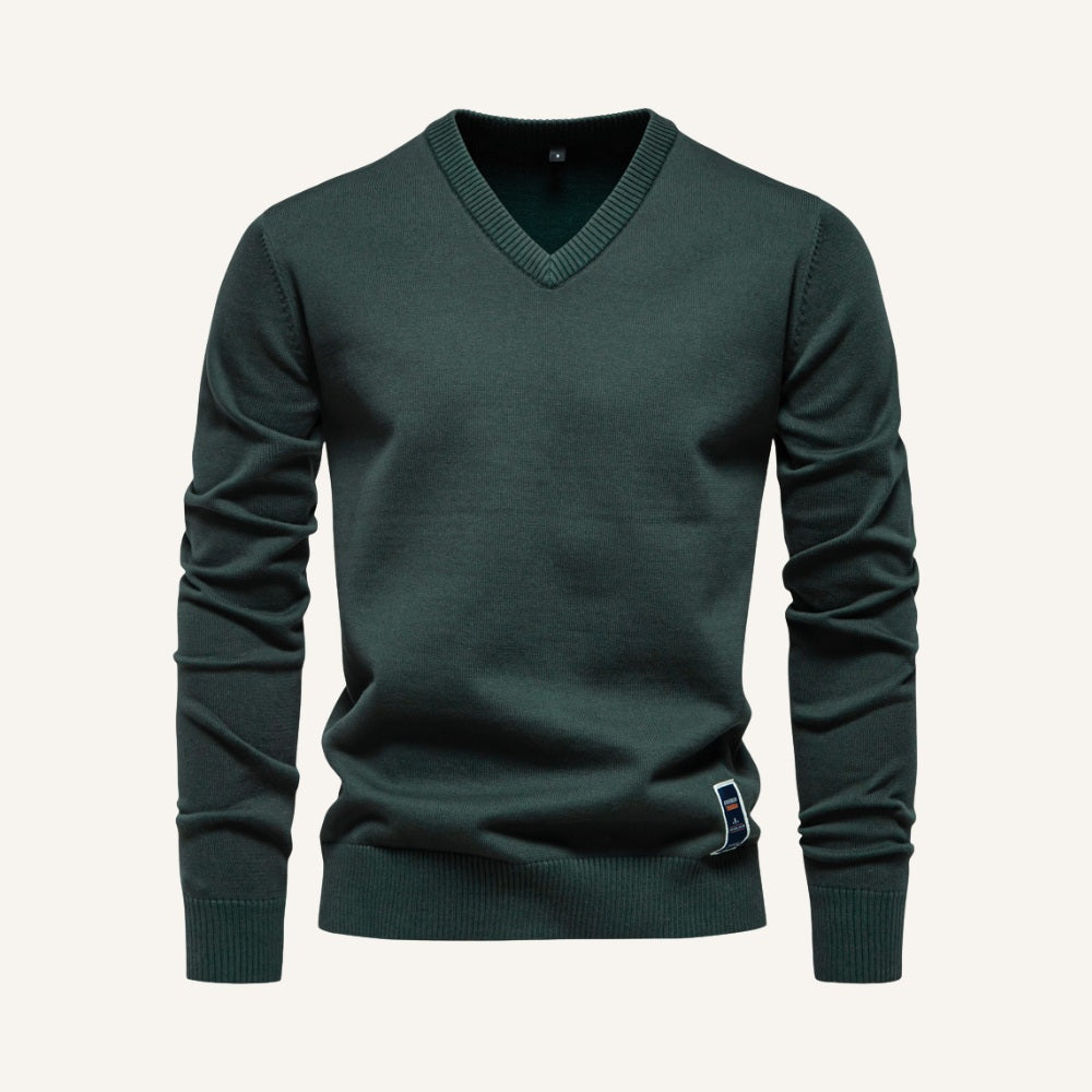 Sueter Masculino Gola V Pesson Lior Verde Escuro