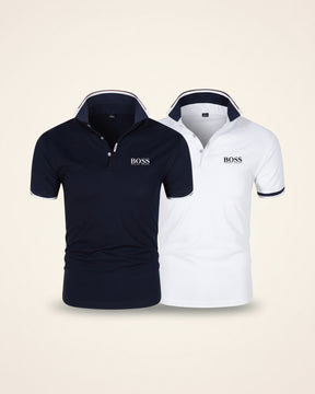 HB - Essential Ribbed Quarter-Zip Knit
