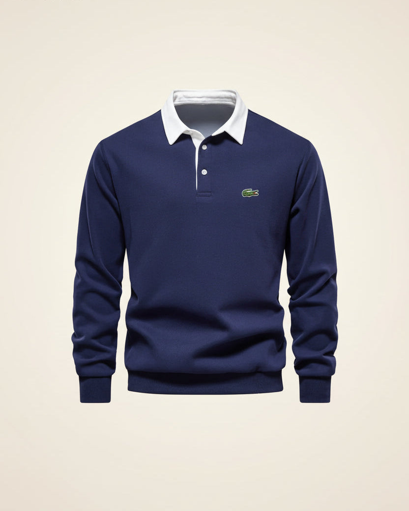 LC Refined Long-Sleeve Polo Fleece