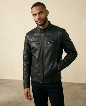 Signature Leather Biker Jacket