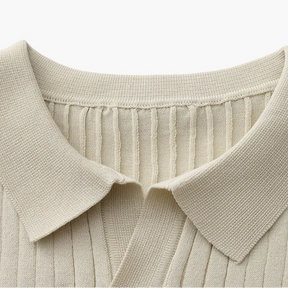 tecido Camisa Polo Canelada Premium Sollome bege